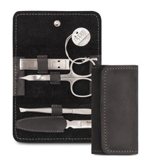 Partner Brands x Nippes Professional Manicure Set With Leather Case, 4 Piece